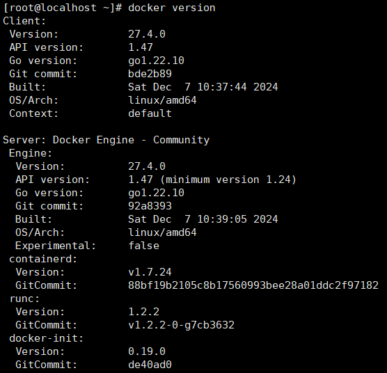 二进制包安装docker